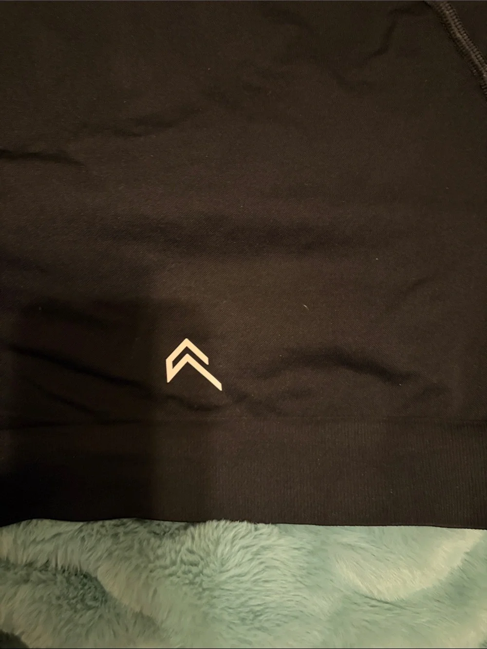 Oner Active Black crop top with Subtle Logo
